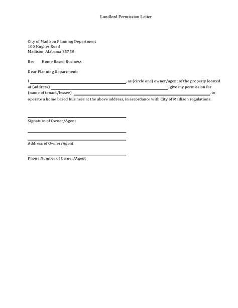 letter of permission and authorization.